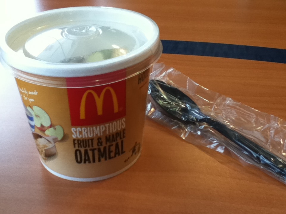 fruit and maple oatmeal