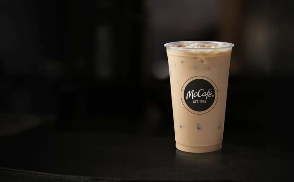 Iced French vanilla latte