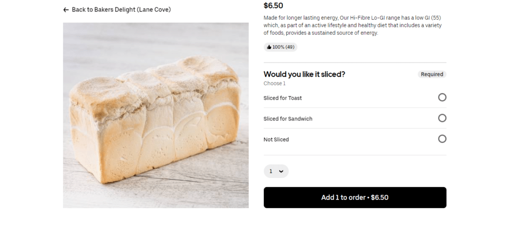 Bakers Delight Add To Cart