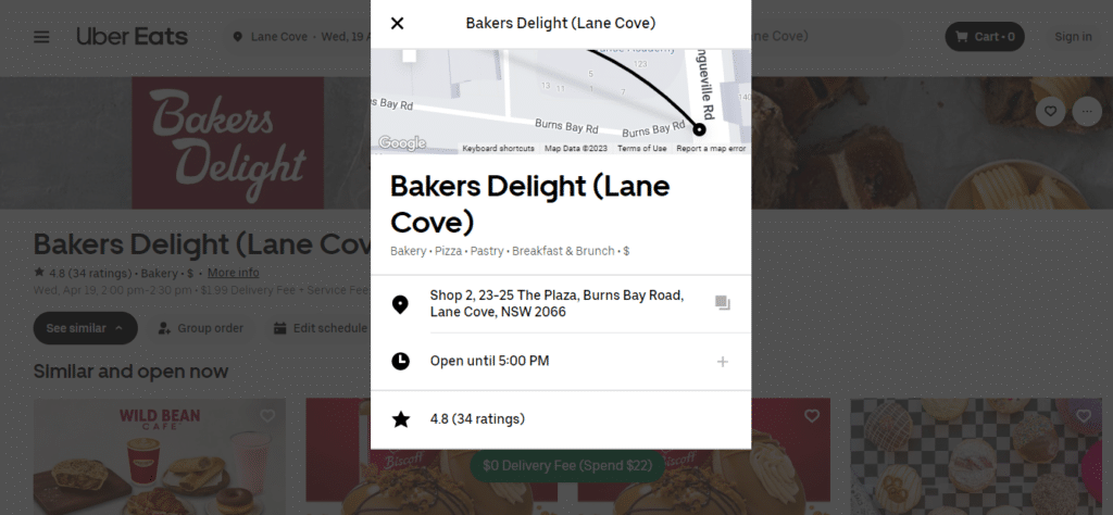 Bakers Delight Location