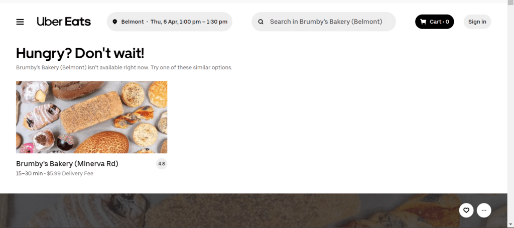 Brumby's Bakeries page