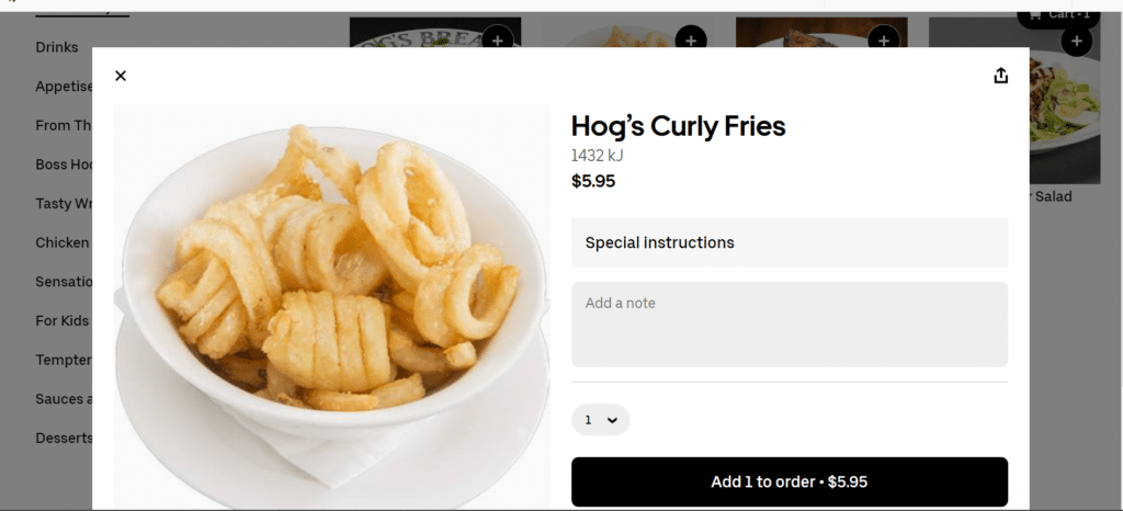 Hog's Breath Cafe add to cart