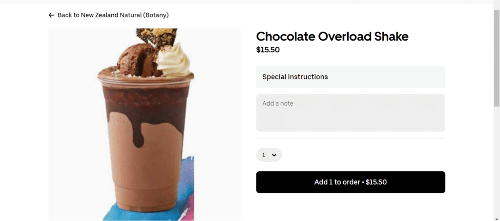 New Zealand Natural checkout