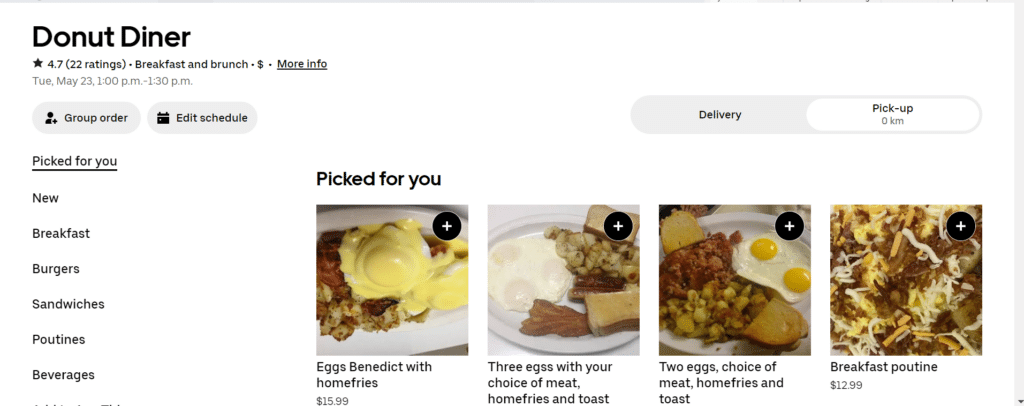 The Donut Diner Page