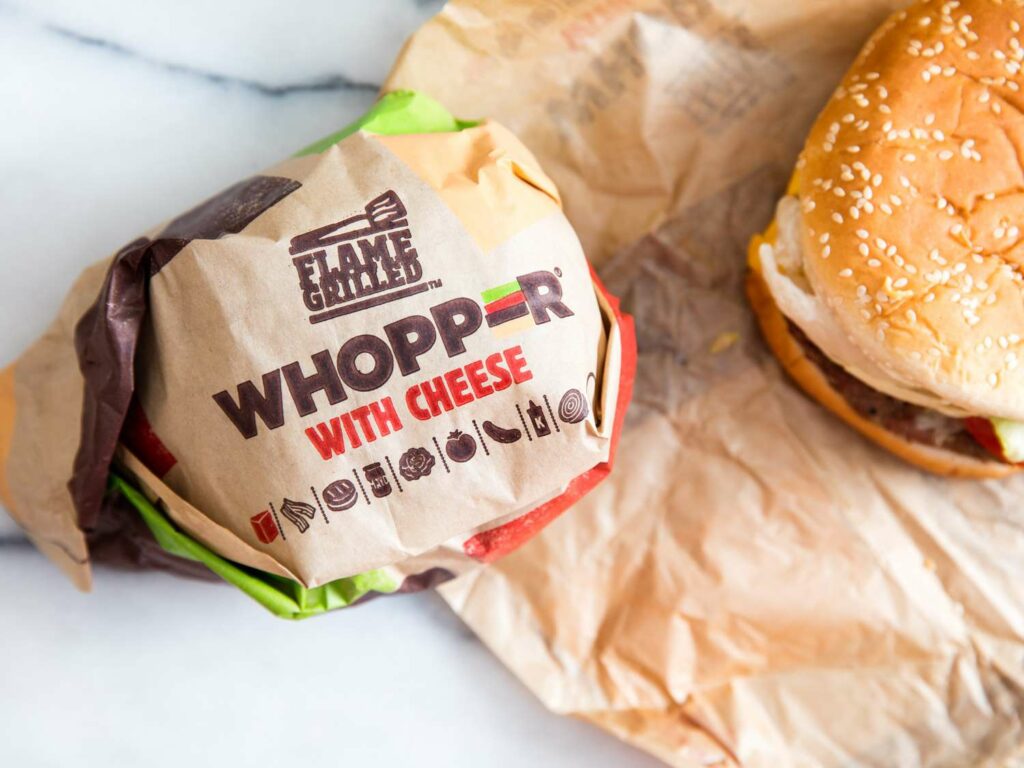 wrapped whopper