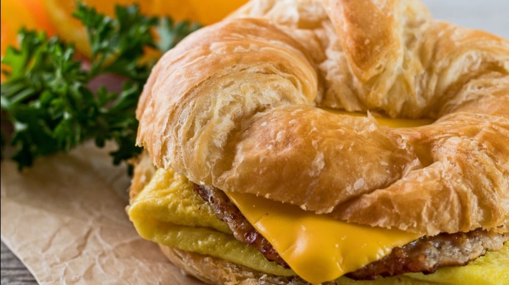 Bacon, Egg & Cheese Croissan’wich