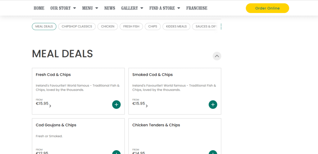 Leo Burdock Menu