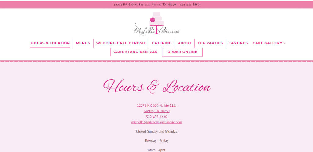 Michel's Patisserie Location