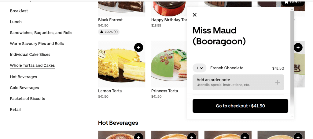 Miss Maud Checkout