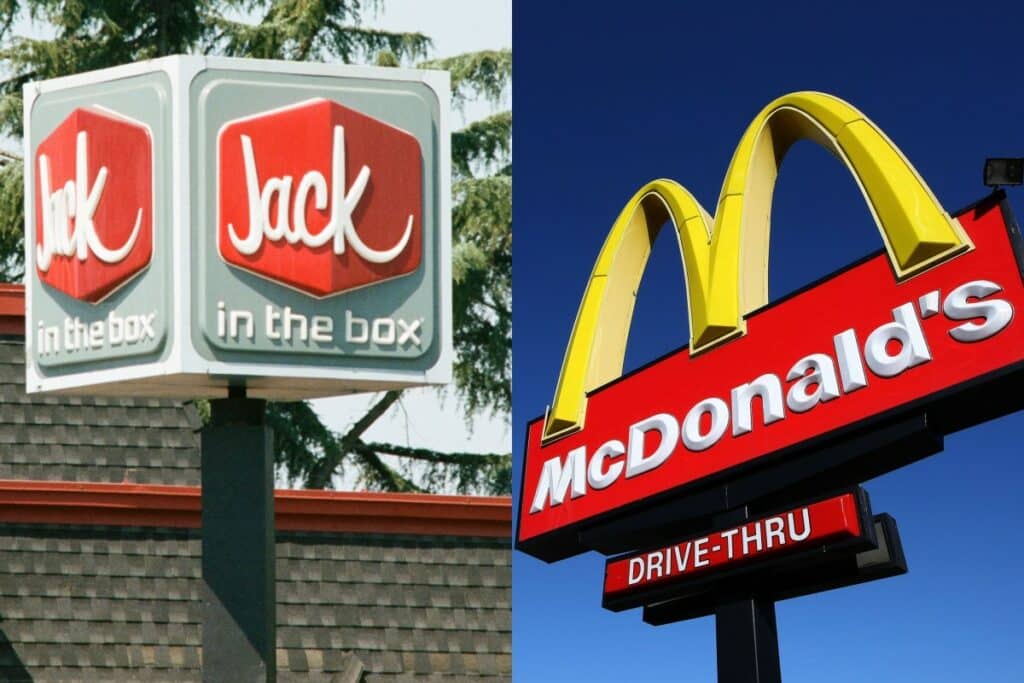 who is more popular - jack in the box or McDonald's