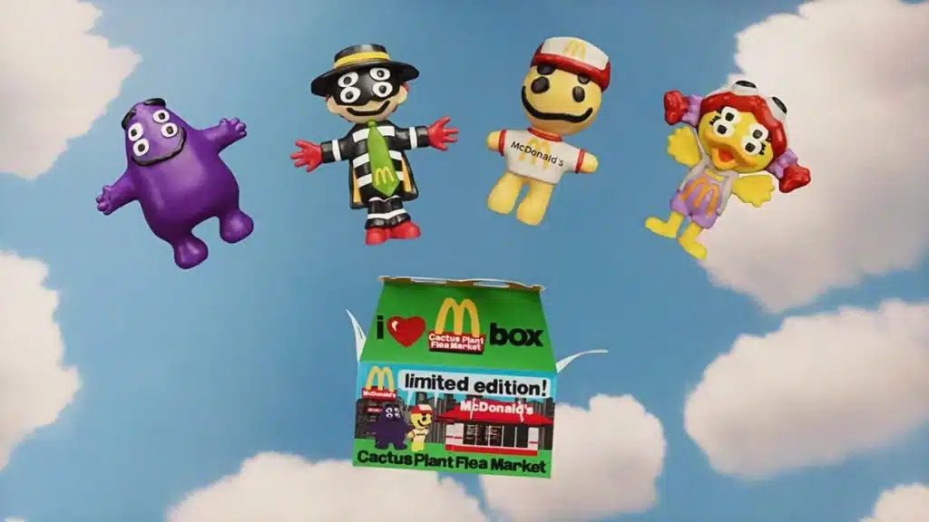 Why do adult happy meal toys have four eyes