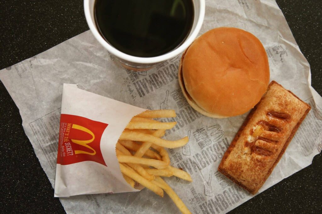McDonald's hamburger
