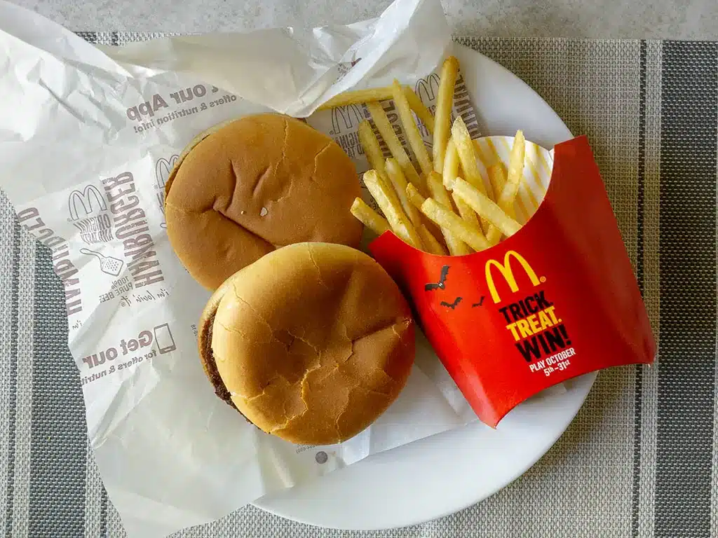 McDonald's hamburger