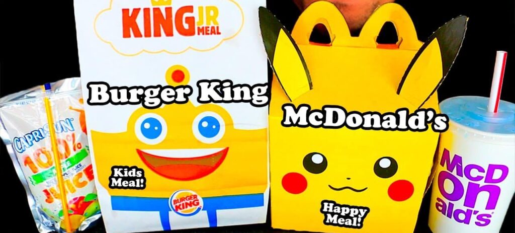 Burger King and McDonald's meal toys