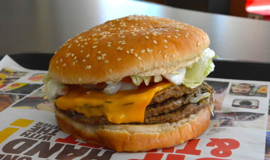 Burger King dairy free menu