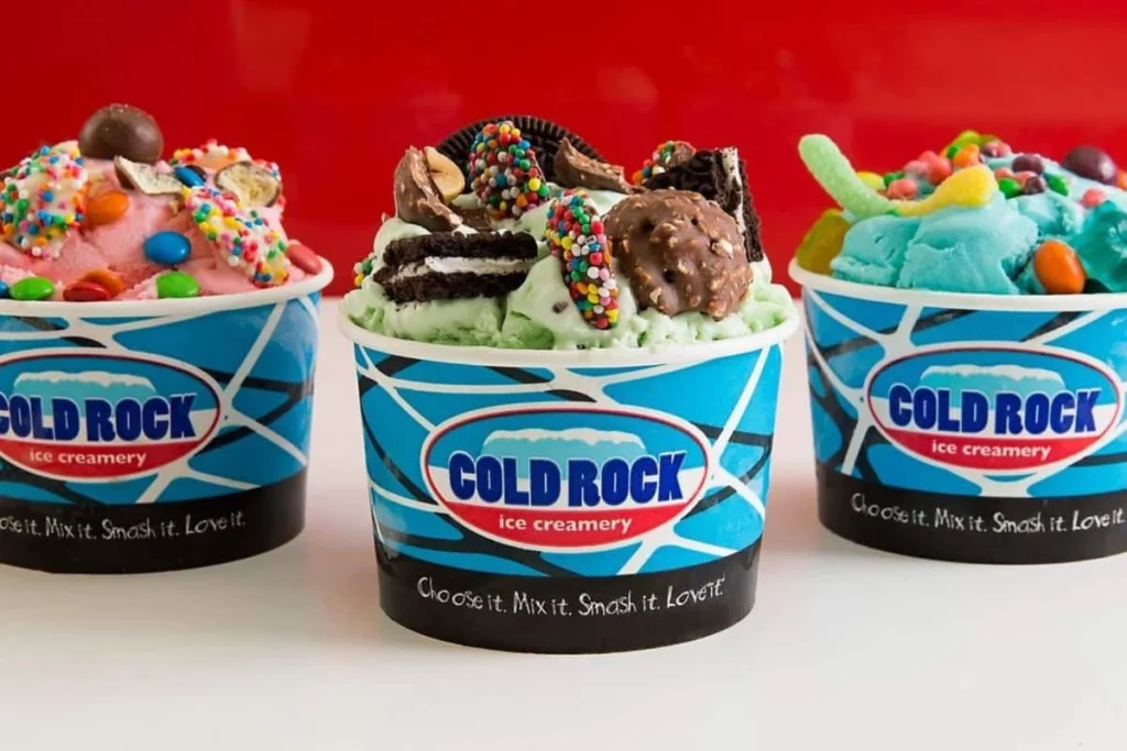 Cold Rock Ice Creamery Food