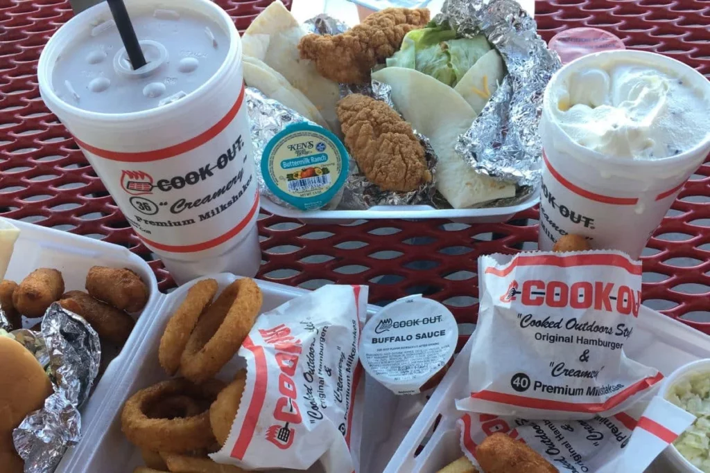 Cook Out Menu