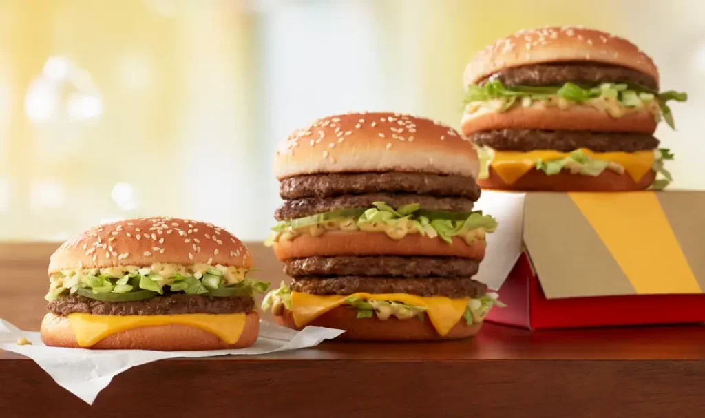 Different Kinds Of Big Mac Burgers