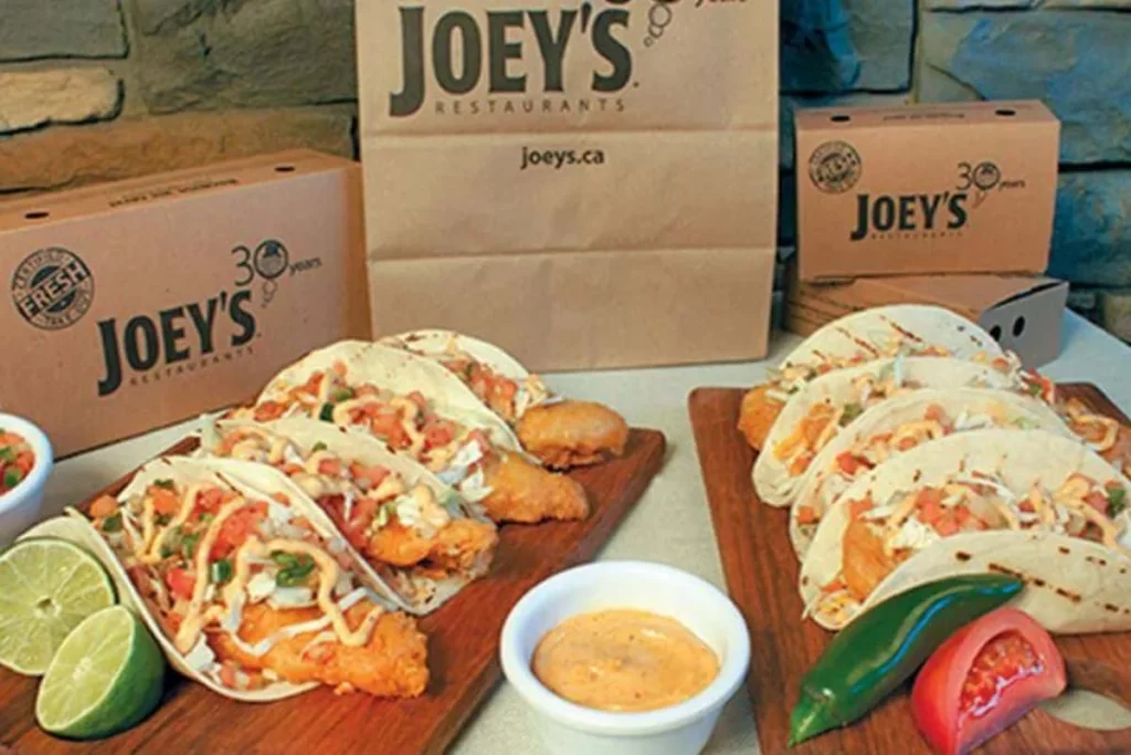 Joey’s Seafood Menu