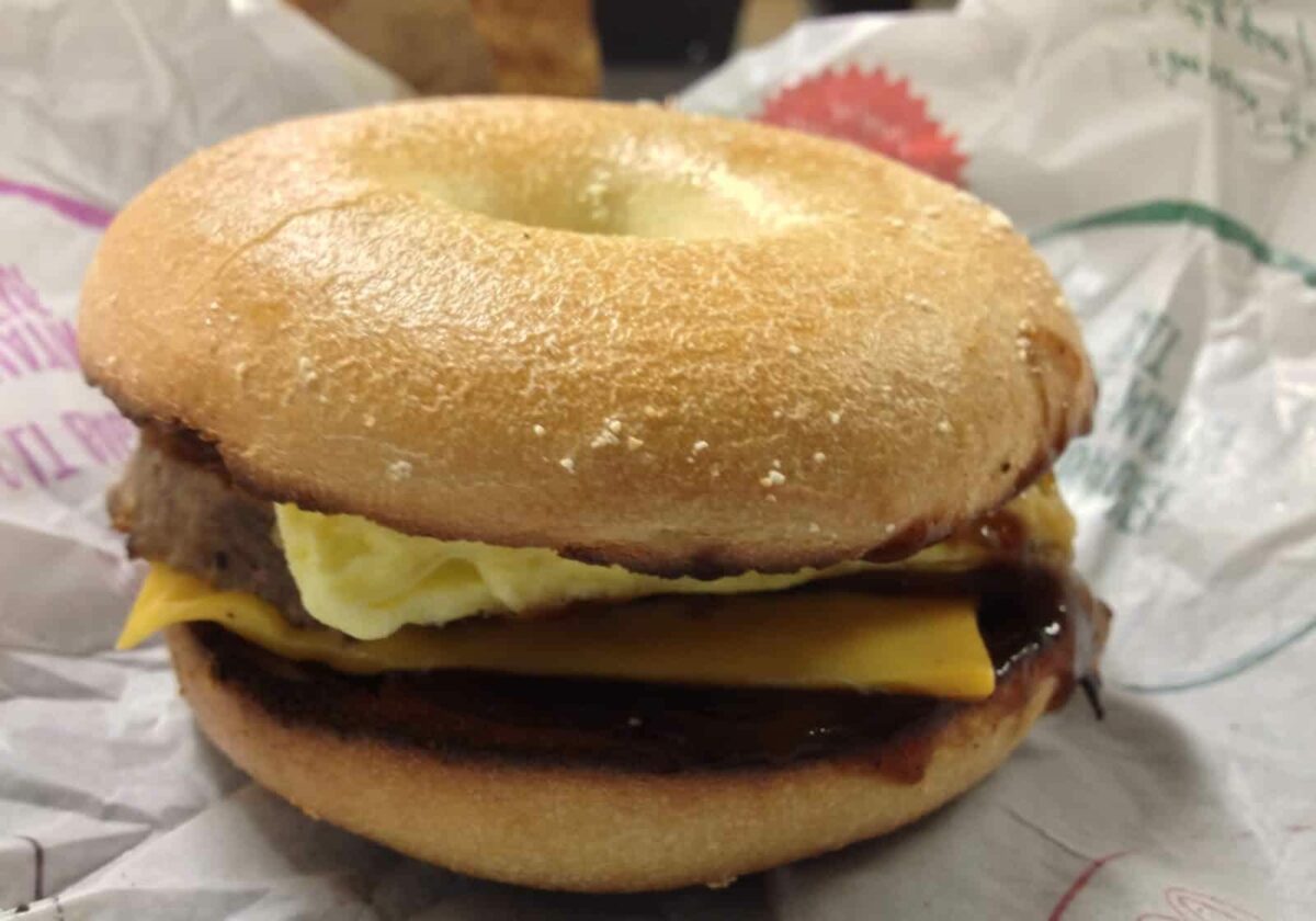McDonald's Steak, Egg and Cheese Bagel