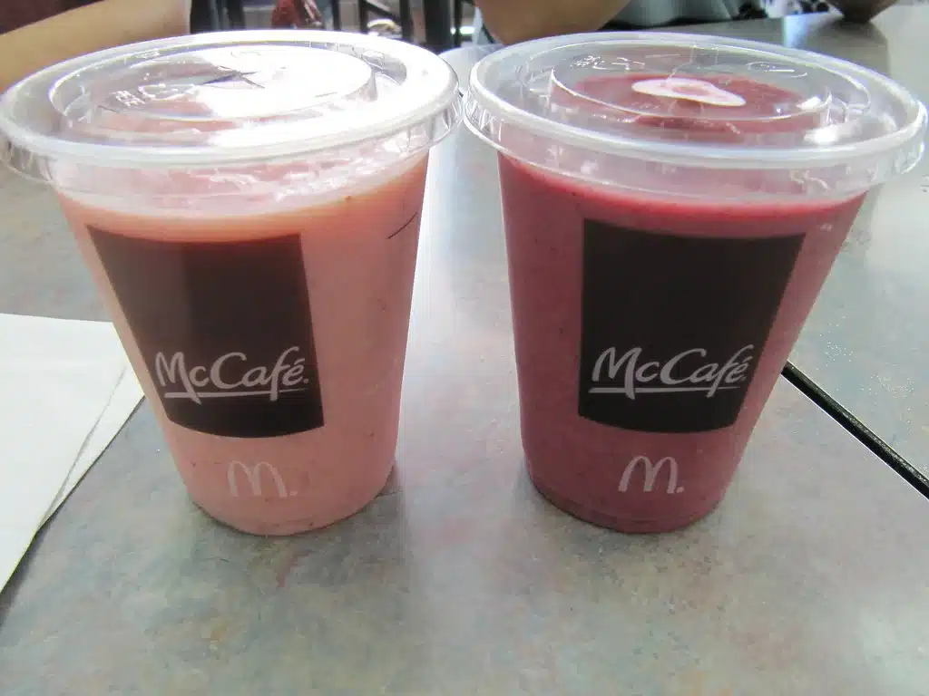 McDonald's Strawberry Banana smoothie