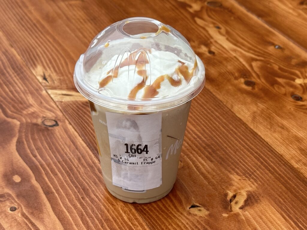 McDonald's caramel frappe