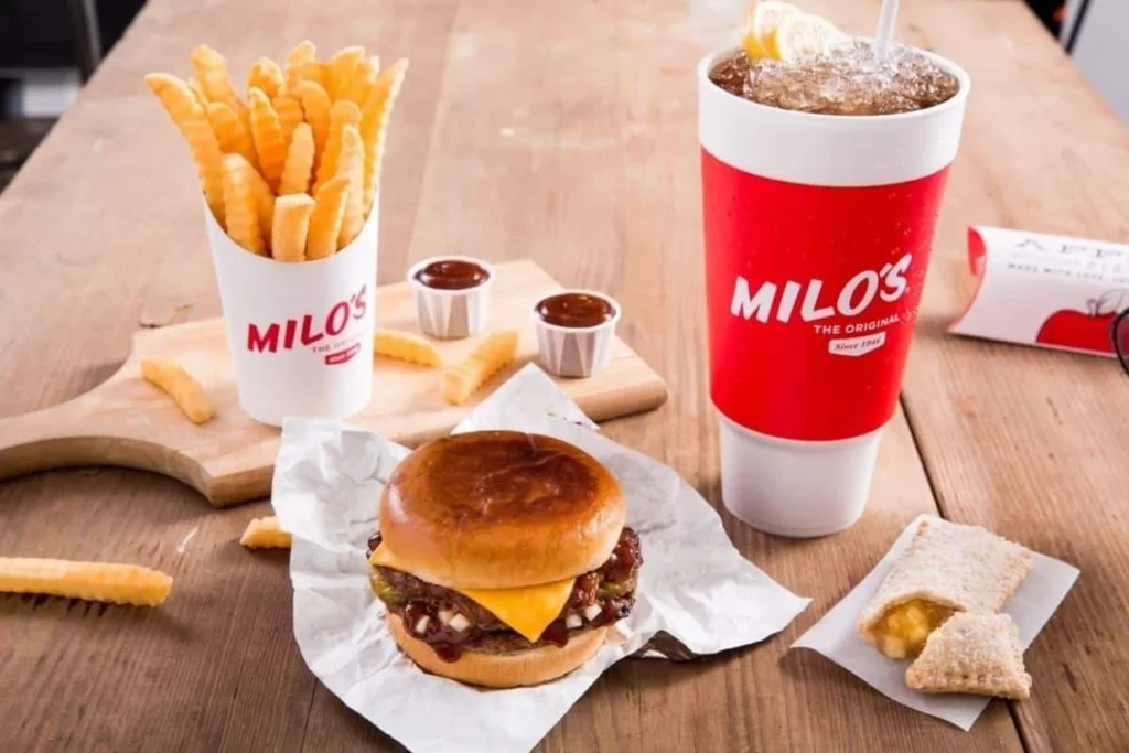 Milo's Hamburger Menu