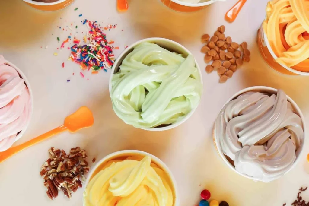 Orange Leaf Frozen Yogurt Food