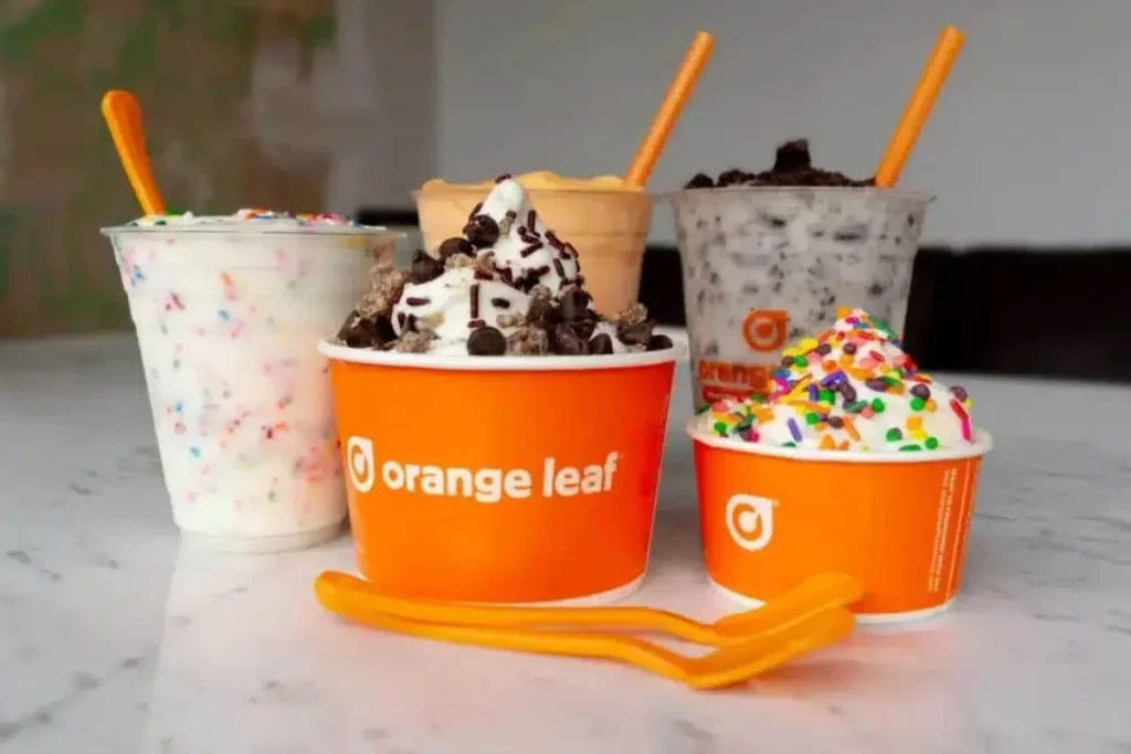 Orange Leaf Frozen Yogurt Menu