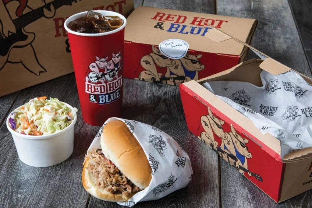 Red Hot & Blue Menu