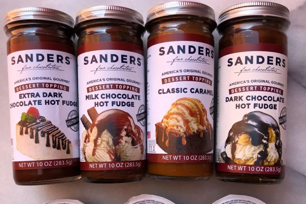 Sanders Confectionery Menu