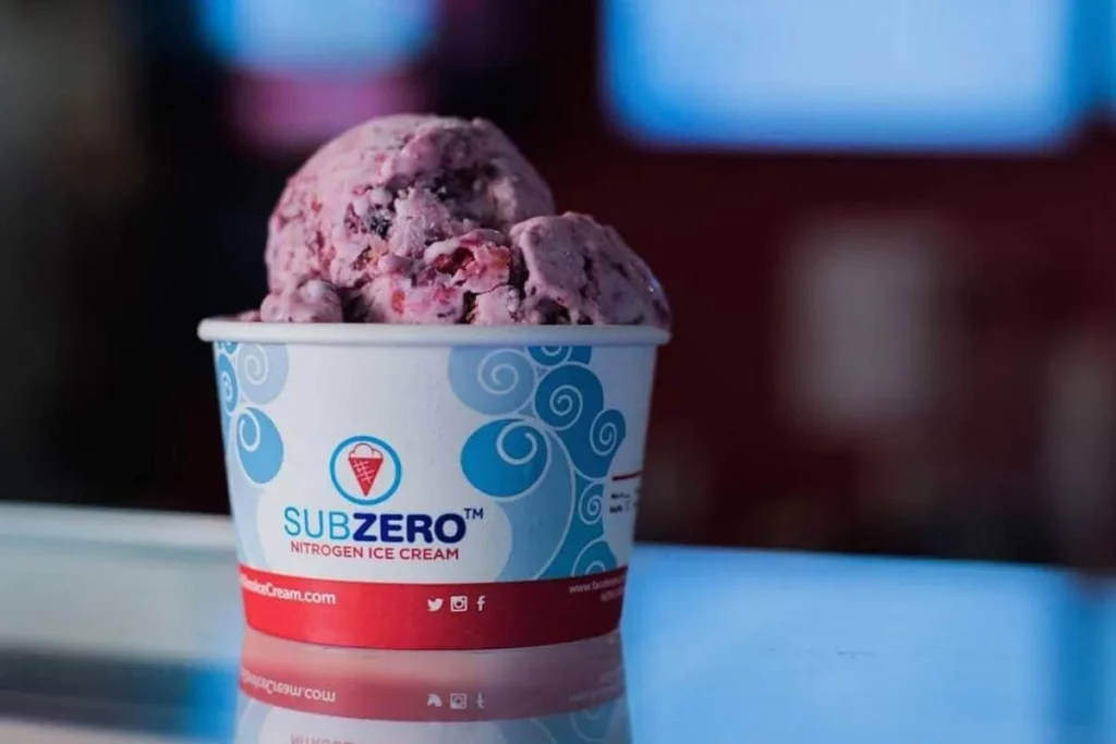 Sub Zero Ice Cream Food