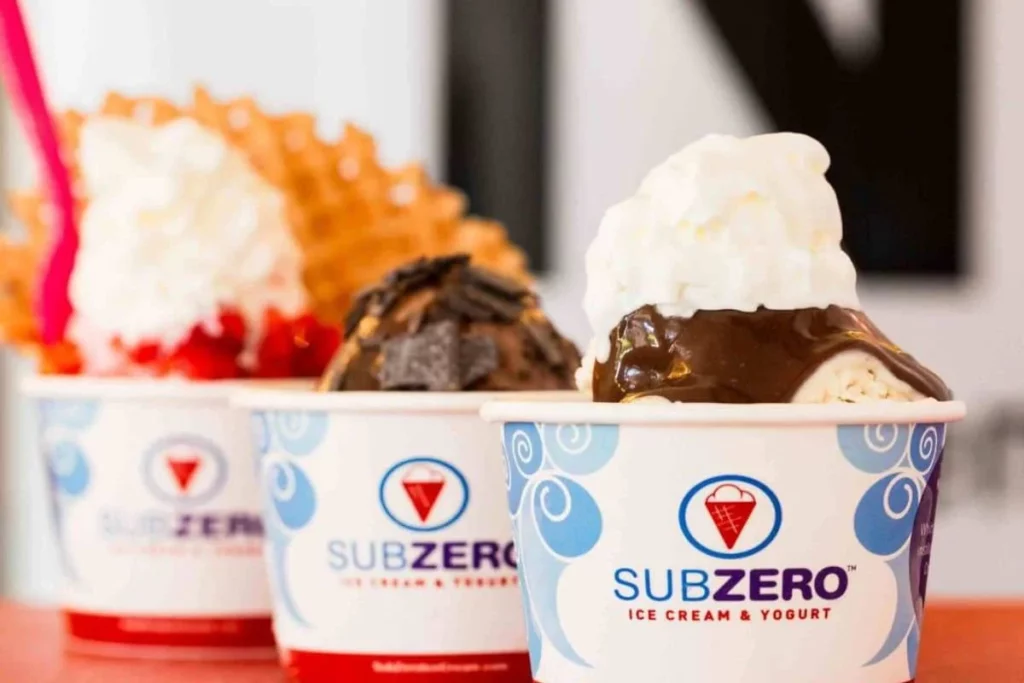 Sub Zero Ice Cream Items