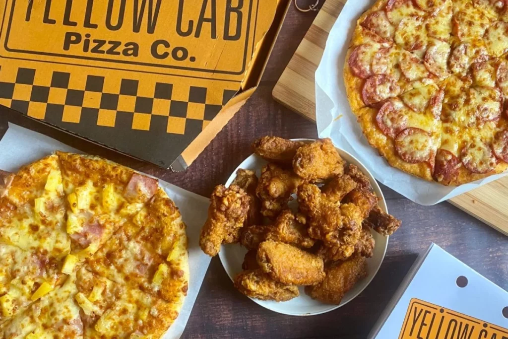 Yellow Cab Pizza Co. Menu