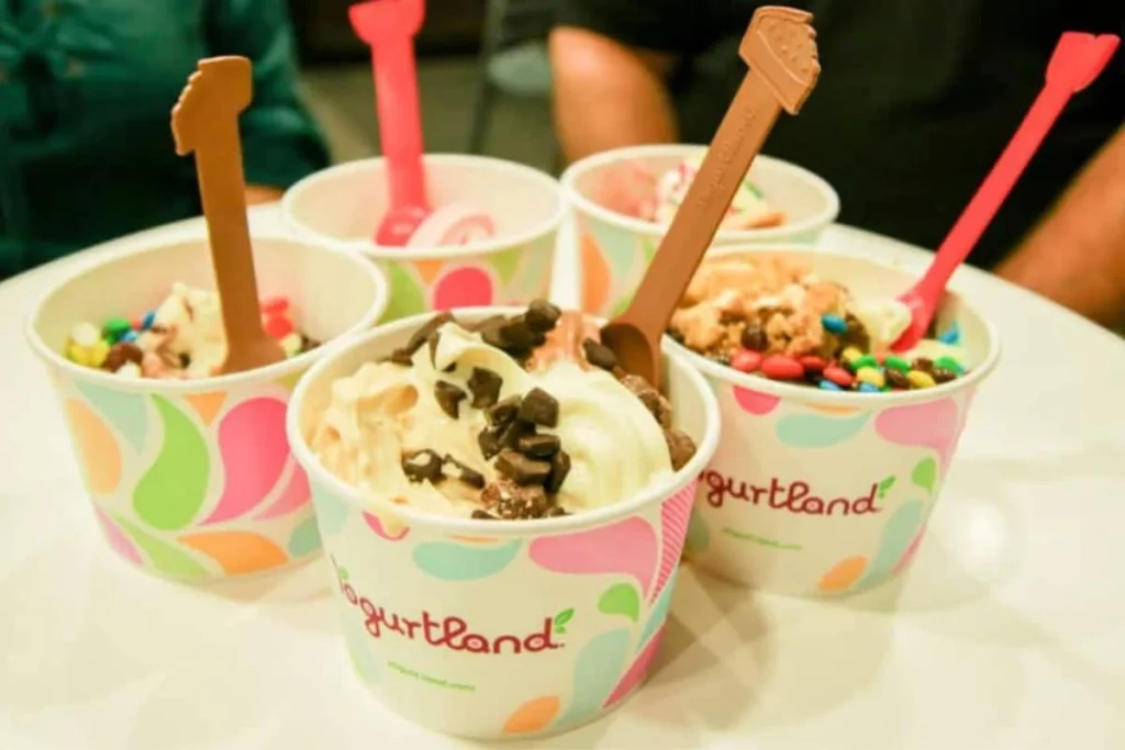Yogurtland Menu
