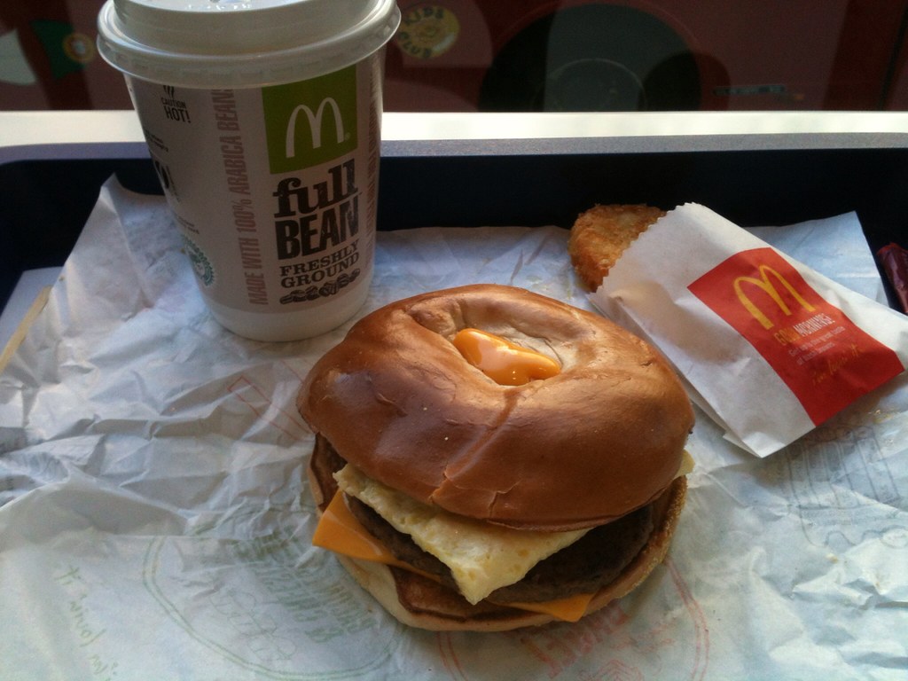 What's In A McDonald's Sausage Egg and Cheese Bagel