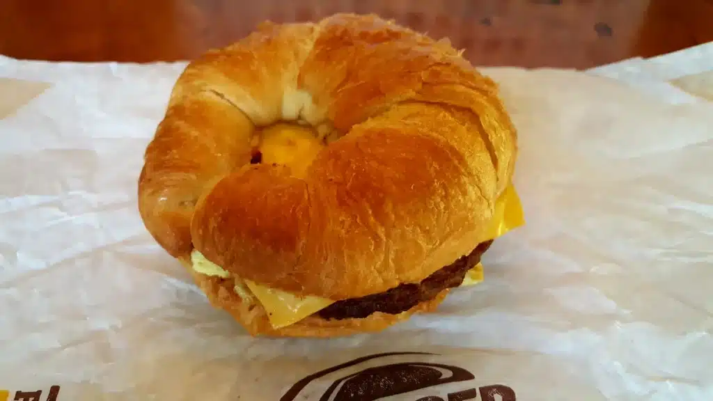 burger king Egg and Cheese Croissan'wich