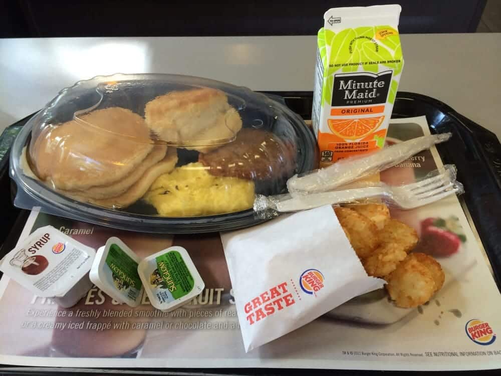 Burger King platter