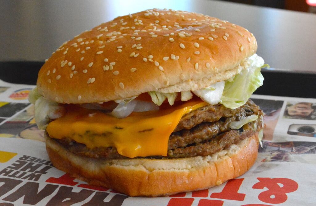 burger king Triple Whopper Jr. with Cheese