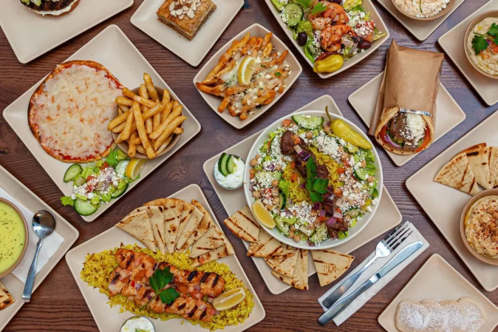 The Great Greek Mediterranean Grill Food