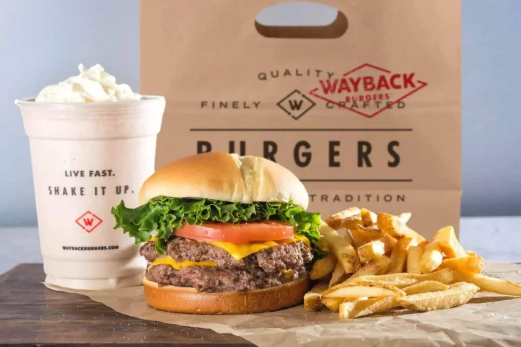 Wayback Burgers Menu